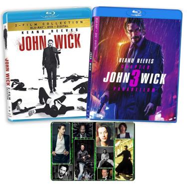 Imagem de John Wick: Chapters 1-3 Complete Blu-ray Keanu Reeves Movie Series with Bonus Glossy Art Card [Blu-ray]