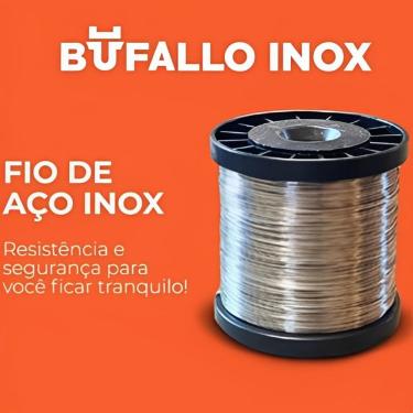 Imagem de Rolo Fio Arame Aço Inox 0,70 mm Para Cerca Elétrica 200m Industrial e Comum