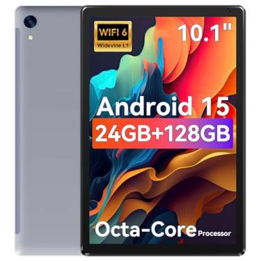 Imagem de Tablet Android de 10,1 polegadas com processador Octa-core 10GB RAM 128GB ROM tela sensível ao toque HD IPS, 8h bateria, Wi-Fi 6, BT 5.0, câmera dupla, Google, 2025