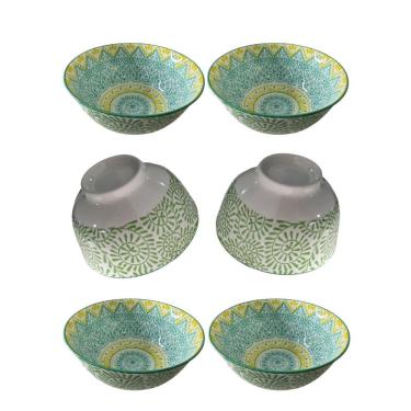 Imagem de conjunto de 06 Bowlls Cumbucas estilo portugues grandes 500ml