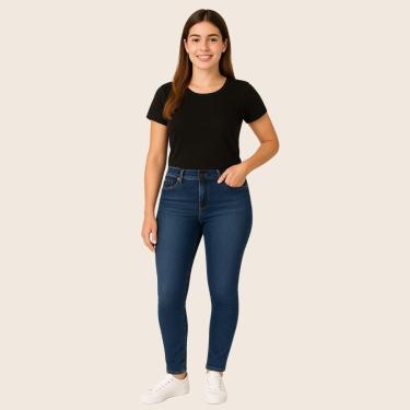 Imagem de Calça Jeans Feminina Skinny com Bolsos - Malwee-Feminino
