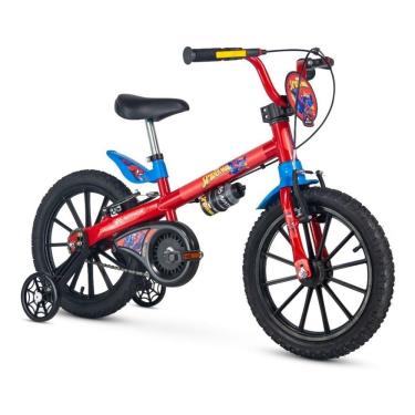 Imagem de Bicicleta Infantil Nathor Spider Man Aro 16 Vermelho/azul
