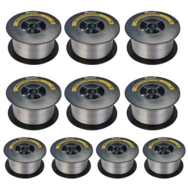 Imagem de 10 Arame Para Solda Mig Sem Gás Flux Core 0.8mm Rolo 1kg Erbmaquinas