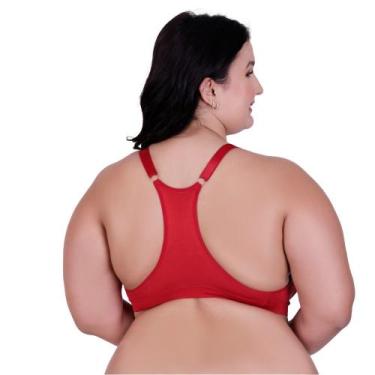 Imagem de Sutiã Plus Size Reforçado Nadador Bojão Soutien Grande - Naka Modas, V