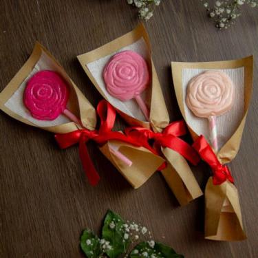 Imagem de Forma Simples Para Chocolate Pirulito Rosa Suspiro BWB COD: 10390