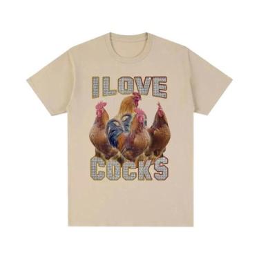 Imagem de Camiseta Feminina Plus Size Engraçada - Meme Galos - Manga Curta, BR-P