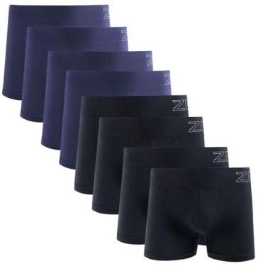 Imagem de Kit 8 Cuecas Boxer Zee Rucci Microfibra Poliamida Sem Costura - Zee Ru