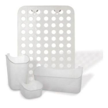 Imagem de Organizador Multiuso  Criativo Branco 35,5 x 25,5 x 11,7 cm - Nitron
