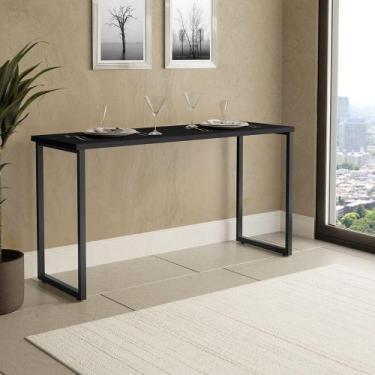 Imagem de Mesa De Jantar Industrial Para 2 Lugares Klm Móveis Preto/preto - KLM 