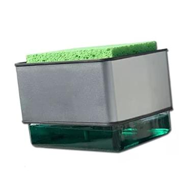 Imagem de Yctze Dispensador de Líquido para Lavar Louça 300ml - Distribuidor de Detergente do Tipo de Imprensa Automático para Limpeza de Cozinha, Materiais ABS e PS, Operação Conveniente de Uma Mão