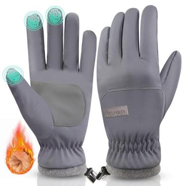 Imagem de ihuan Luvas de esqui impermeáveis de inverno masculinas e femininas, quentes na neve, ciclismo, clima frio, dirigir, andar de bicicleta e correr