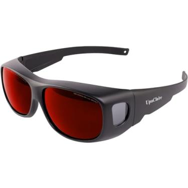 Imagem de UpaClaire Óculos de segurança a laser IPL 180 nm-532 nm óculos de proteção anti-embaçamento UV400 proteção OD6+ para depilação leve pulsada IPL terapia de beleza