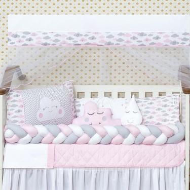 Imagem de Kit Mini Berço 10 Peças 100% Algodão - Enchimento Incluso