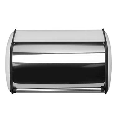 Imagem de Generic Porta de Pão de Armazenamento de Cozinha, Lixeira Multifuncional de Pão de Ferro Visual para Escritório (Branco)