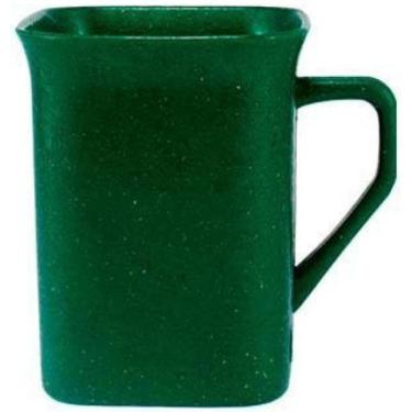 Imagem de Kit 2 Canecas Quadrada Fibra Madeira Verde 250Ml