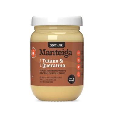 Imagem de Creme Manteiga de Tutano e Queratina para Cabelos Nutrição Tratamento 