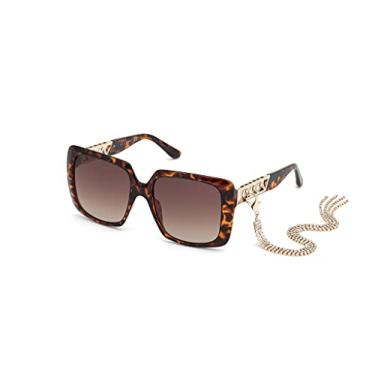 Imagem de Guess GU7689 52F Women's Dark Havana Square Frame Sunglasses