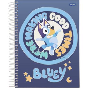 Imagem de Jandaia - Caderno Espiral Universitário CD 1 Matéria 80 Fls Bluey We're Making Good Times FSC