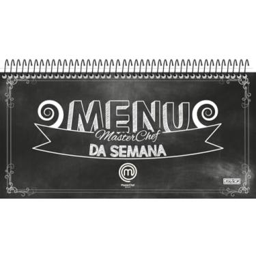 Imagem de Planner Menu Semanal Espiral Animativa, Capa dura, 80 folhas, Masterchef, Pacote com 4