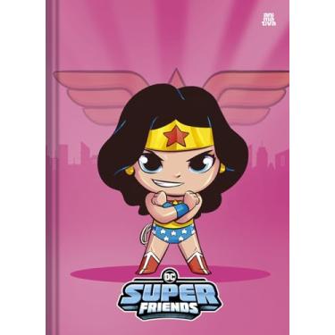 Imagem de Caderno Brochura Animativa, Capa dura, 48 folhas, DC Super Friends, Pacote com 10 unidades