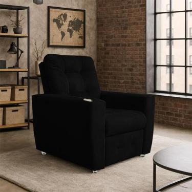 Imagem de Poltrona Cadeira Do Papai E Mamãe Reclinável Retrátil Para Sala De Des