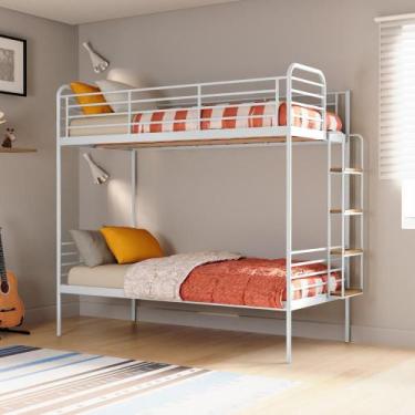 Imagem de Beliche Infantil/juvenil Teko Casatema Branco Fosco / Álamo