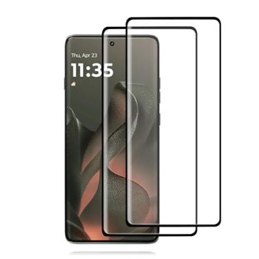 Imagem de MiKoyi Pacote com 2 protetores de tela para Motorola Edge 2025, película de vidro temperado cobertura total 3D antiarranhões, HD transparente, dureza 9H, sem bolhas para Motorola Edge 2025 protetor de