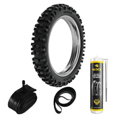 Imagem de Kit Pneu Cg 150 Factor 150 Yes 125 Cg 125 90/90-18 51m Traseiro Sh31 Rinaldi + Câmara + Selante + Cinta