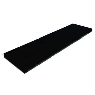 Imagem de Prateleira Simples Preta 50X15 cm Com Suporte Em Mdf