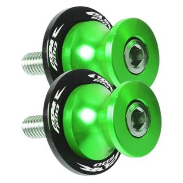 Imagem de Carretéis deslizantes de motocicleta de 8 mm compatíveis com Hornet CBR600 RR CBR600RR CBF600 S 600 CBF 500 2003-2018 (8 mm verde)