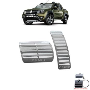 Imagem de Pedaleira Renault Oroch Automatico 2016 Até 2021 Aço Inox