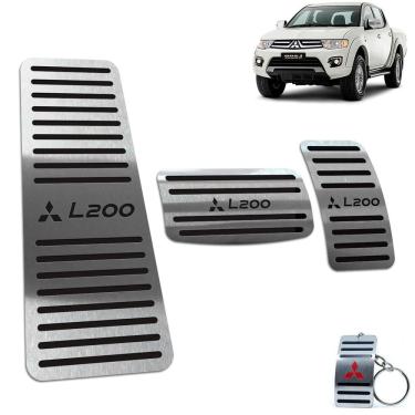 Imagem de Pedaleira Automático + Descanso L200 Triton 2008 2017 Preto