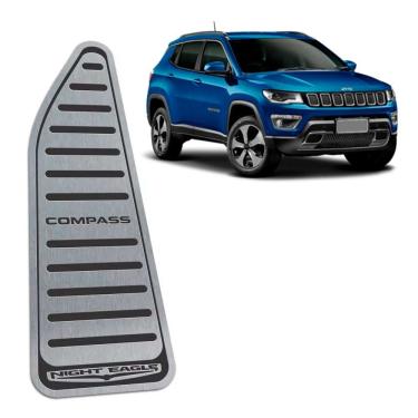 Imagem de Descanso De Pé Jeep Compass Night Eagle Em Aço Inox Preto
