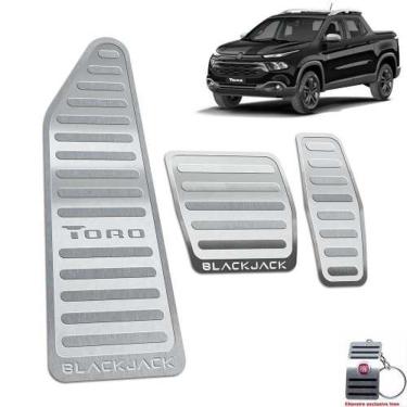 Imagem de Pedaleiras Com Descanso Fiat Toro Blackjack Prata