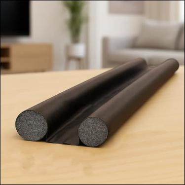 Imagem de Veda Porta Rolinho Ajustável 80 e 90cm Acústico, Impermeável e Anti insetos (Marrom, 90 centimetros)