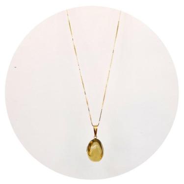 Imagem de Colar prata 925 + ouro 18k green gold natural e legítima