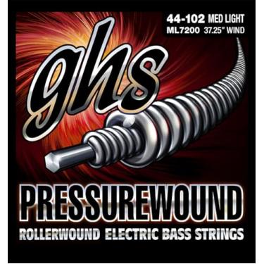 Imagem de Cordas para baixo com pressão GHS - Conjunto leve médio (ML7200) - 44-102