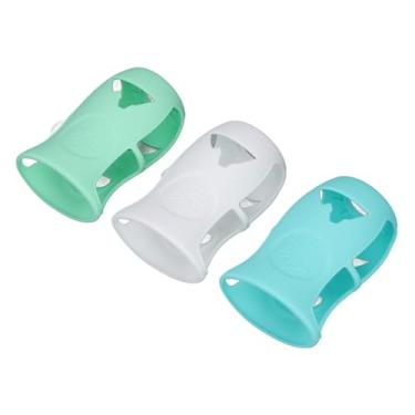 Imagem de Generic Manga de Silicone Em Garrafa, Secar Rápido, Requintado Enrolamento de Silicone para Garrafas para de Vidro 8 Onças Séries (Branco + Verde Claro + Verde Escuro)