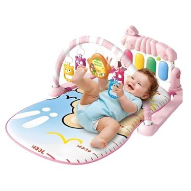 Imagem de apete de Atividades Musical com Piano Interativo para Bebê Rosa – Estimula Coordenação e Desenvolvimento Sensorial (Rosa)