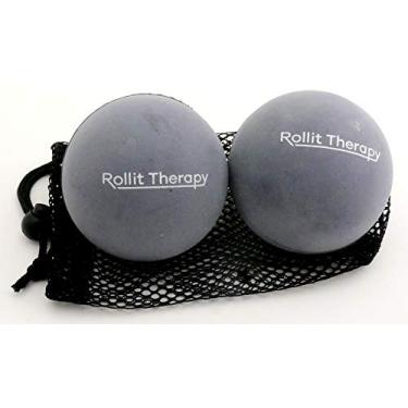 Imagem de Pair of 3.5" (Magnus) Rollit Therapy Soft Rubber Massage Balls