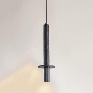 Imagem de Luminária pendente minimalista de metal LED regulável, lustre interno moderno de cabeceira, luminária suspensa, corredor, sala de estar, luminária de teto ajustável, decoração moderna