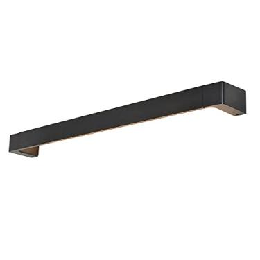 Imagem de Luminária de espelho de penteadeira ajustável LED Luminária linear para banheiro, Luminária de parede de tira longa minimalista, Luzes frontais de espelho preto sobre o gabinete, Iluminação