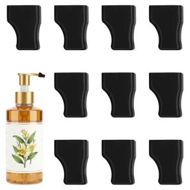 Imagem de 10 tampas de bomba de xarope de café, tampas de bomba de xarope de borracha preta para açúcar, condimentos, azeite de oliva, garrafa de licor, bombas de loção
