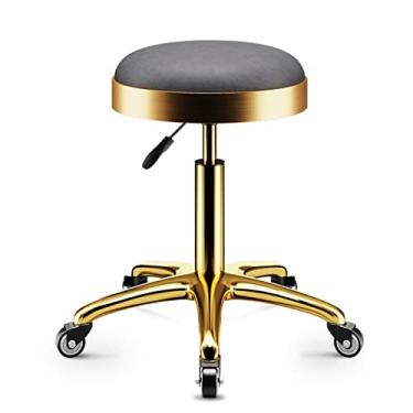 Imagem de WYUYIWH Banqueta de rodinhas com rodas com rodas para salão de beleza, hidráulica, para laboratório, guitarra, laboratório, bancada de trabalho, cadeira giratória ajustável médica