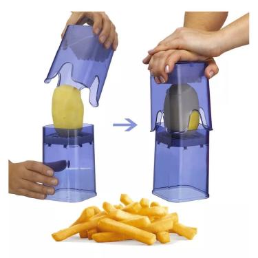 Imagem de Cortador Manual De Batata Em Palito Com Lâmina Em Aço Inox