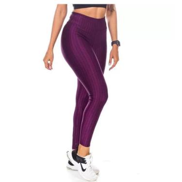Imagem de Calça Basica Em Poliamida 3d - ASHYC, Violeta, M/38-40