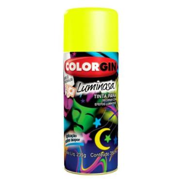 Imagem de Tinta Spray Colorgin Luminosa 350ml Amarelo - 756