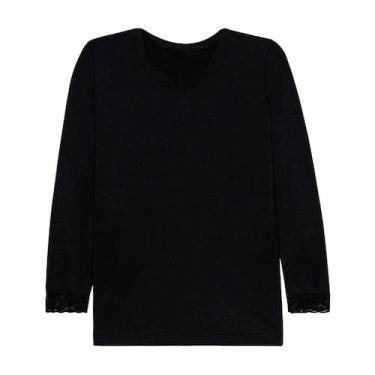 Imagem de Blusa segunda pele adulto - EGE BABY, Preto, G