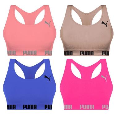 Imagem de Kit 4 Tops Puma Nadador Sem Costura Feminino