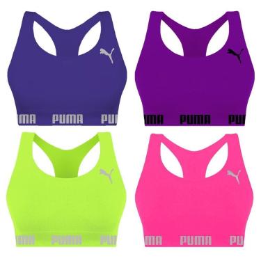 Imagem de Kit 4 Tops Puma Nadador Sem Costura Feminino